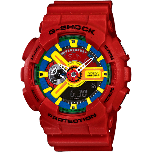 GA-110FC-1A Red Blue