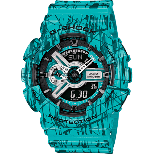 GA-110SL-3A Grey Slash