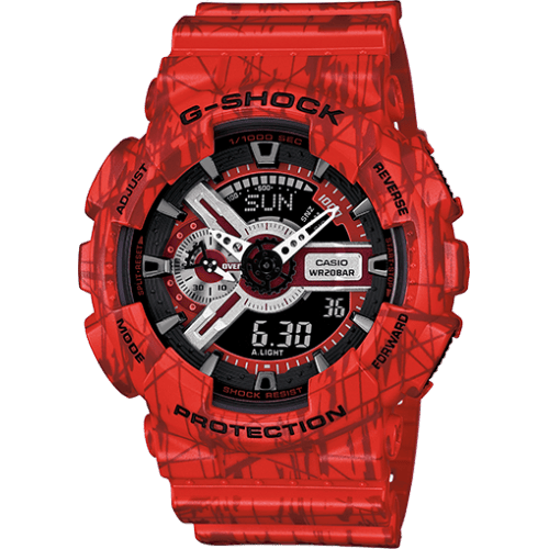 GA-110SL-4A Red Slash