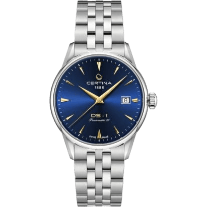 DS-1 Powermatic 80 38 Stainless Steel / Blue / Bracelet