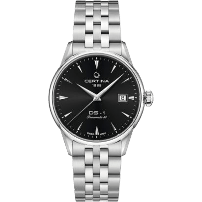 DS-1 Powermatic 80 38 Stainless Steel / Black / Bracelet