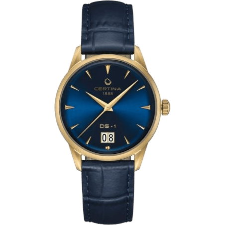 DS-1 Big Date Powermatic 80 Rose Gold / Blue