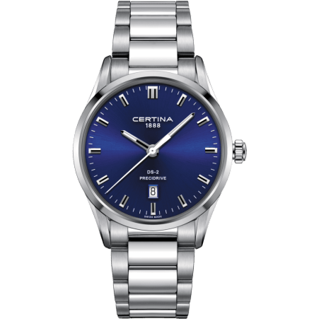 DS-2 Quartz Stainless Steel / Blue / Bracelet