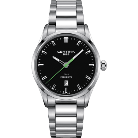 DS-2 Quartz Stainless Steel / Black / BRacelet