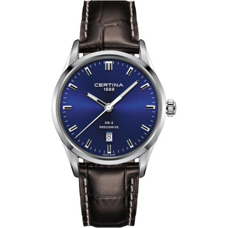 DS-2 Quartz Stainless Steel / Blue