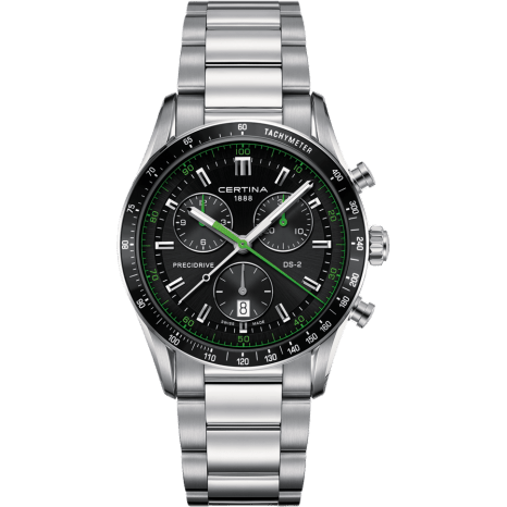 DS-2 Chronograph Stainless Steel / Black / Bracelet