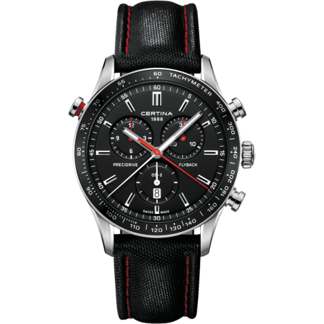 DS-2 Chronograph Flyback Stainless Steel / Black / Strap