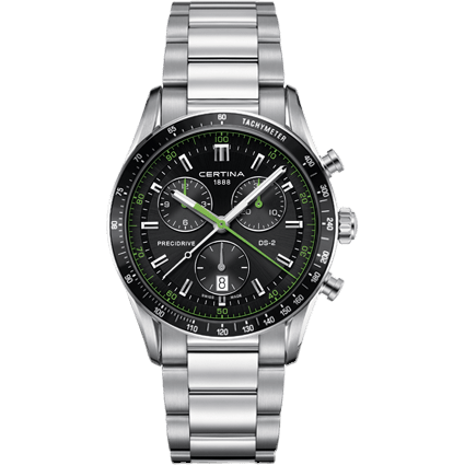 DS 2 Chrono 1/100 Sec PreciDrive Green