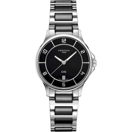 DS-6 Lady Stainless Steel - Ceramic / Black / Bracelet