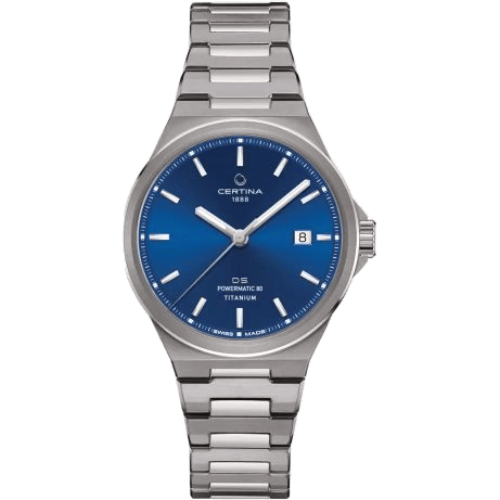 DS-7 Powermatic 80 Titanium / Blue / Bracelet