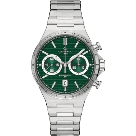 DS-7 Chrono Auto Stainless Steel / Green / Bracelet