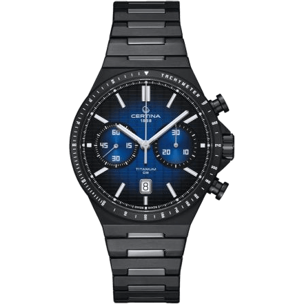 DS-7 Chrono Auto Titanium PVD / Blue Gradient