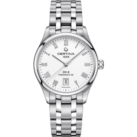 DS-8 Powermatic Stainless Steel / White / Bracelet