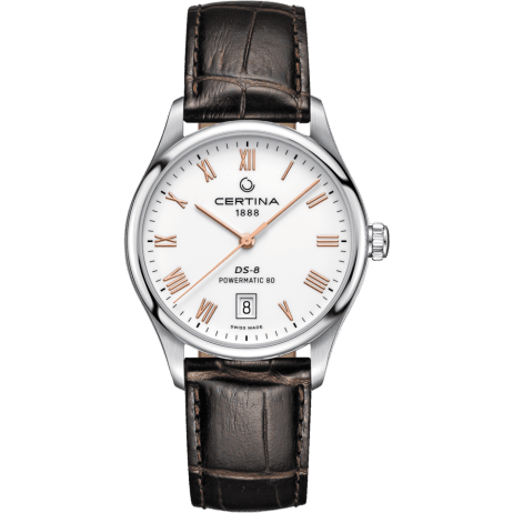 DS-8 Powermatic Stainless Steel / White / Strap