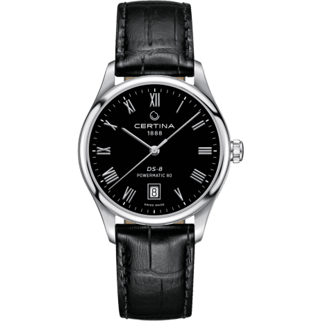 DS-8 Powermatic Stainless Steel / Black / Strap