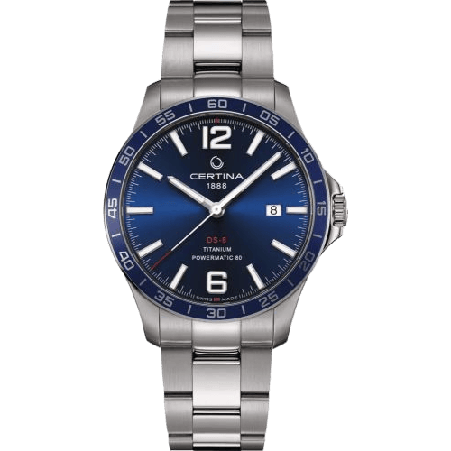 DS-8 Powermatic Titanium / Blue / Bracelet