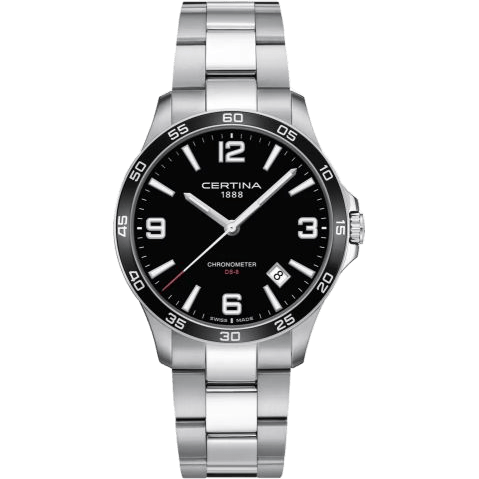DS-8 Chronometer 41.5 Stainless Steel / Black / Bracelet
