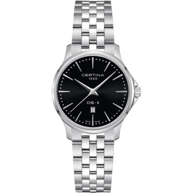 DS-8 Lady Quartz Stainless Steel / Black / Bracelet