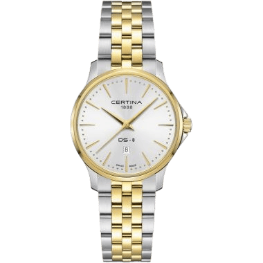 DS-8 Lady Quartz Stainless Steel - Yellow Gold / Silver / Bracelet
