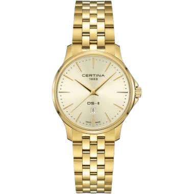 DS-8 Lady Quartz Yellow Gold / Champagne / Bracelet