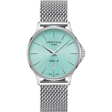 DS-8 Gent Quartz Stainless Steel / Light Blue / Mesh