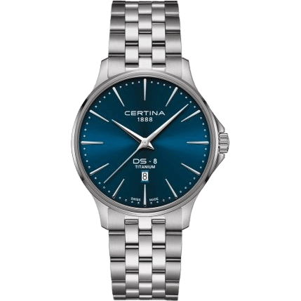 DS-8 Gent Quartz Titanium / Blue / Bracelet