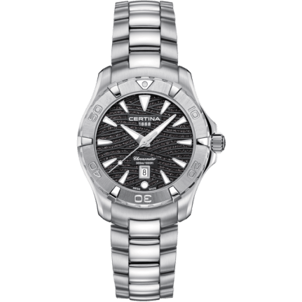 DS Action Lady Stainless Steel / Black / Bracelet