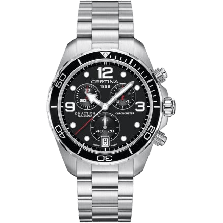 DS Action Chronograph Stainless Steel / Black / Bracelet