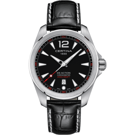 DS Action 41 Quartz Stainless Steel / Black / Strap