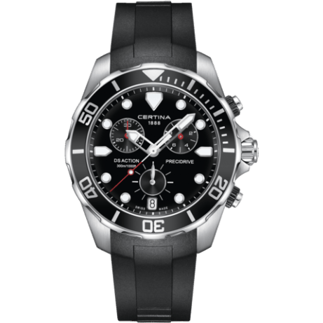 DS Action Chronograph Precidrive Black / Rubber