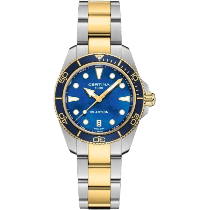 DS Action Quartz 34.5 Stainless Steel - Yellow Gold / MOP / Bracelet