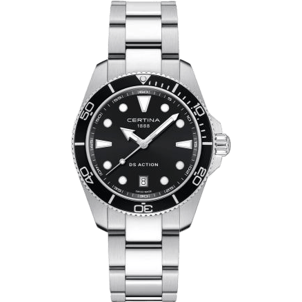 DS Action 40 Quartz Stainless Steel / Black