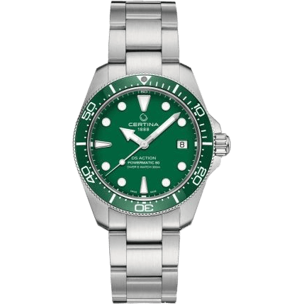 DS Action Diver 38 Powermatic 80 Stainless Steel / Green