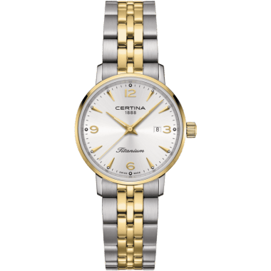 Ds Caimano Lady Titanium - Yellow Gold / Silver / Bracelet