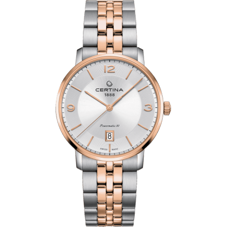 DS Caimano Powermatic 80 Stainless Steel / Rose Gold PVD / Silver / Bracelet