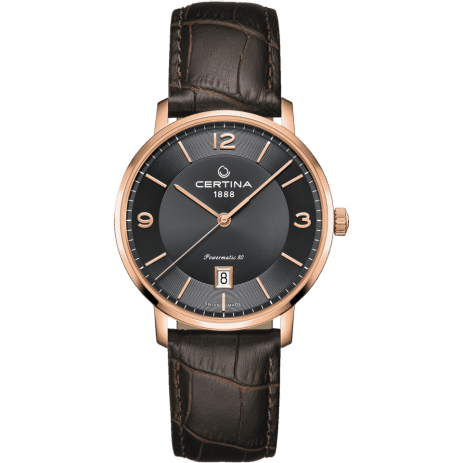DS Caimano Powermatic 80 Rose Gold PVD / Grey / Strap