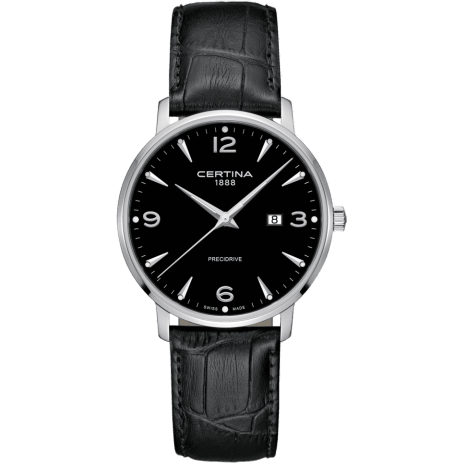 DS Caimano 39 Stainless Steel / Black / Strap