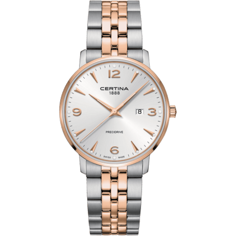 DS Caimano 39 Stainless Steel / Rose Gold PVD / Silver / Bracelet