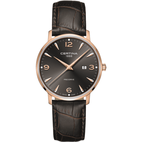 DS Caimano 39 Rose Gold PVD / Grey / Strap