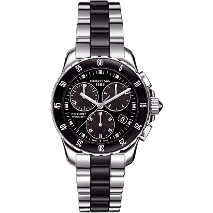 DS First Lady Ceramic Chrono Black