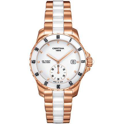 DS First Lady Ceramic Rose White Bracelet