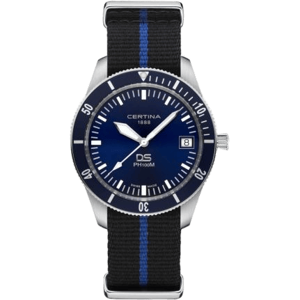 DS PH100M Stainless Steel / Blue / NATO