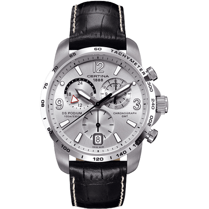 DS Podium Big Size Chrono GMT Silver