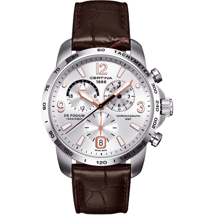 DS Podium Big Size Chrono GMT Silver