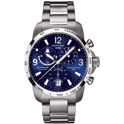 DS Podium Big Size Chrono GMT Titanium