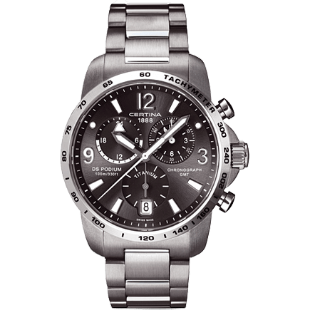 DS Podium Big Size Chrono GMT Titanium Grey