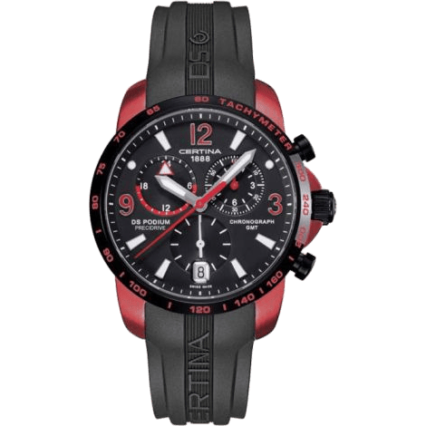 DS Podium Big Size Chrono GMT AluminiumRed