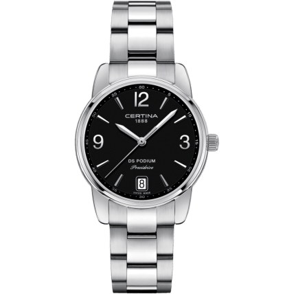 DS Podium 33 Stainless Steel / Black / Bracelet
