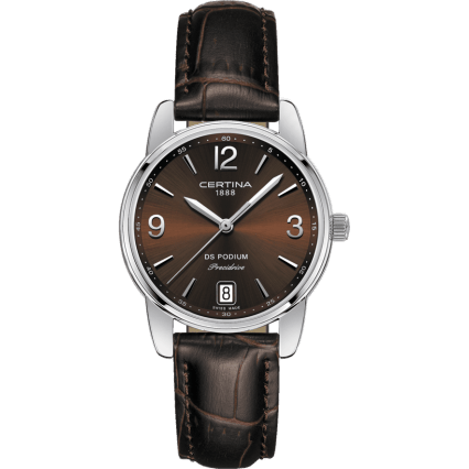 DS Podium 33 Stainless Steel / Brown / Strap