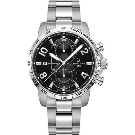 DS Podium Chronograph Automatic Stainless Steel / Black / Bracelet